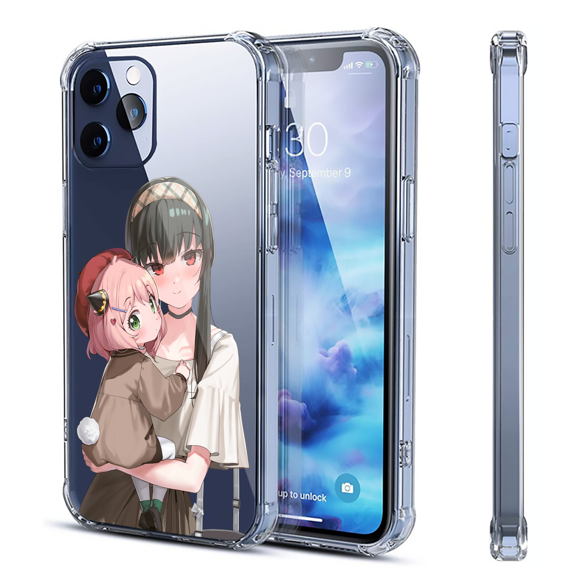 （画像用） SPY×FAMILY间谍家家酒 【iPhone 12シリーズ対応】透明スマホケース（クリアソフトケース）